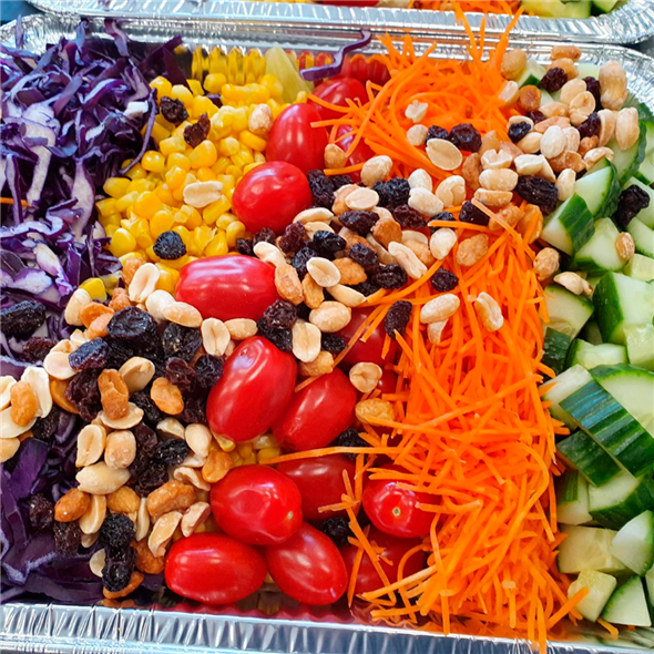 Lækker salat med dressing